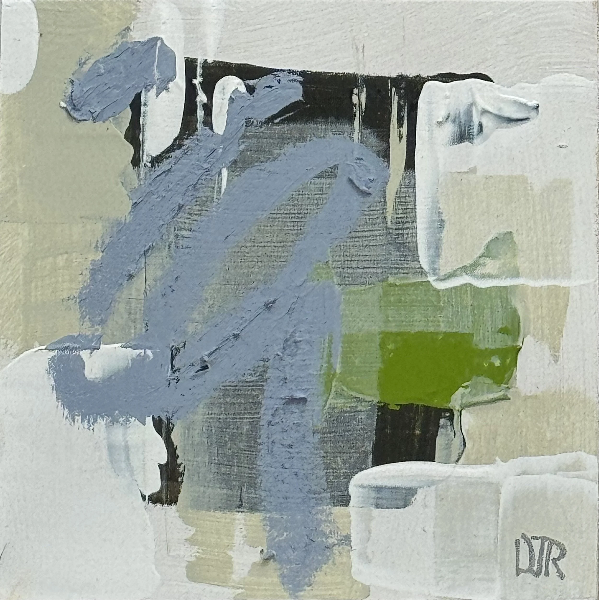 'just the way you are' / 6" x 6" x 1.5" / Acrylic and Pastel on Birch Panel