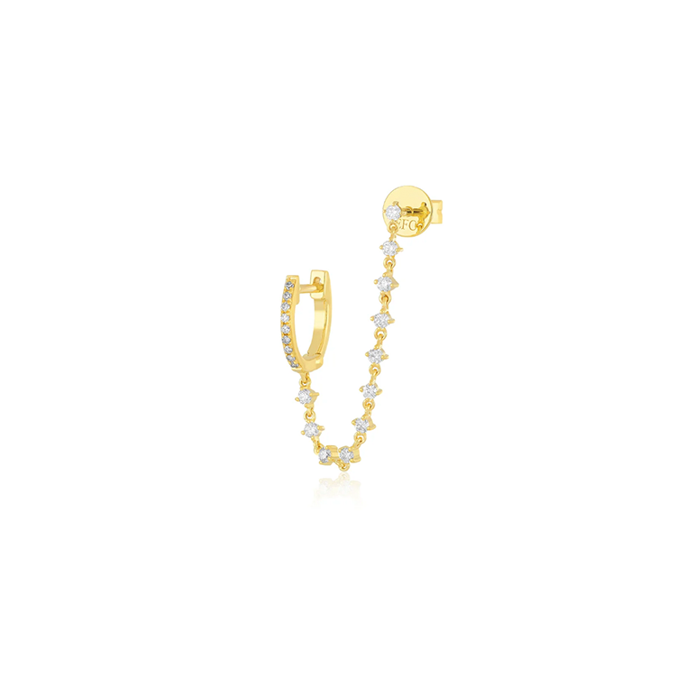Diamond Chain Earring