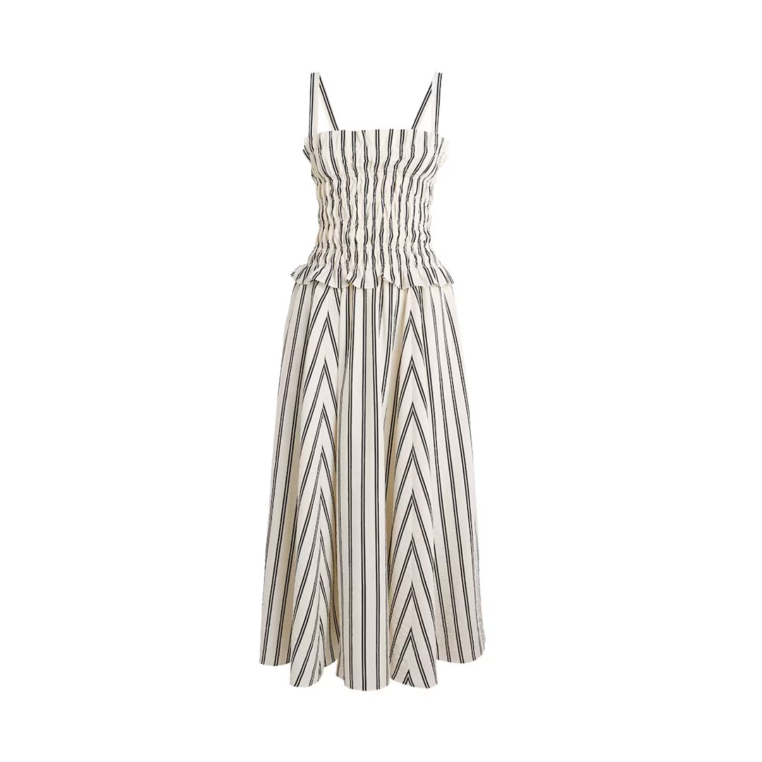 Silk Blend A Line Dress, $490