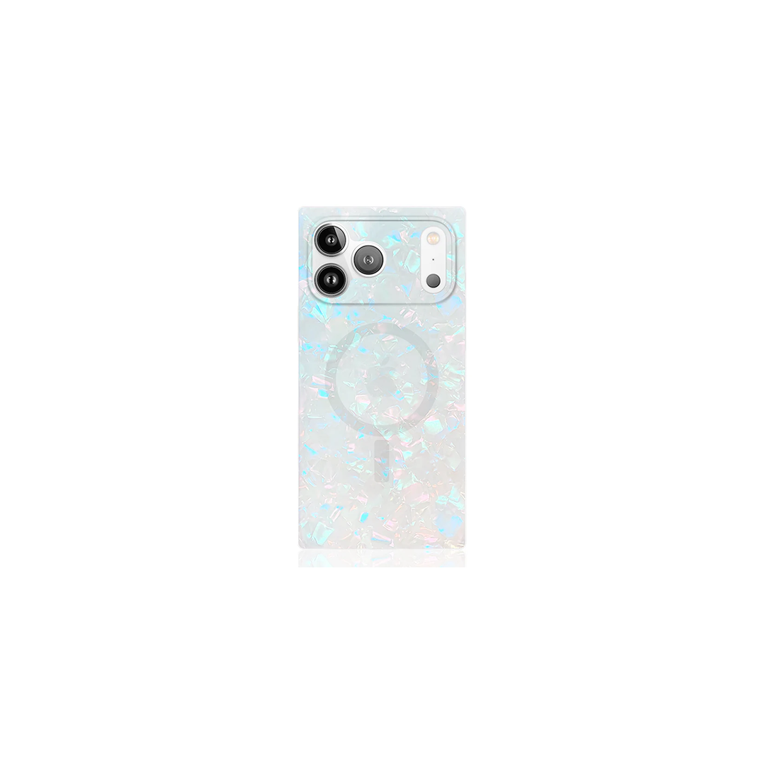 Opal Shell Square Phone Case, $59
