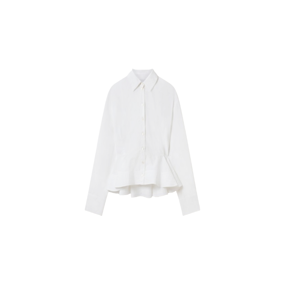 Poplin Peplum Top, $1,190