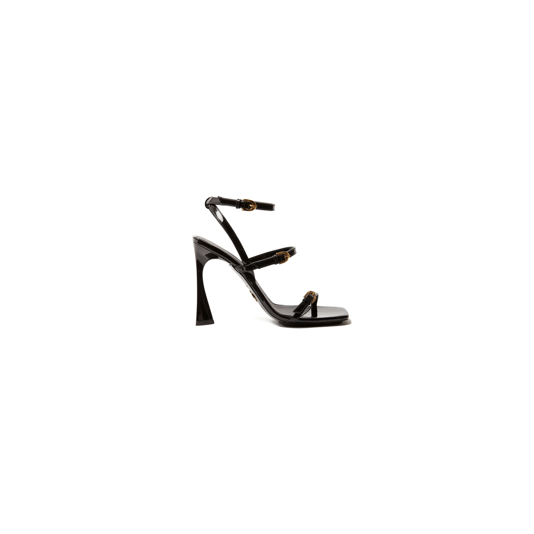 Elsa Patent Buckle Heeled Sandals, $1,404&nbsp;