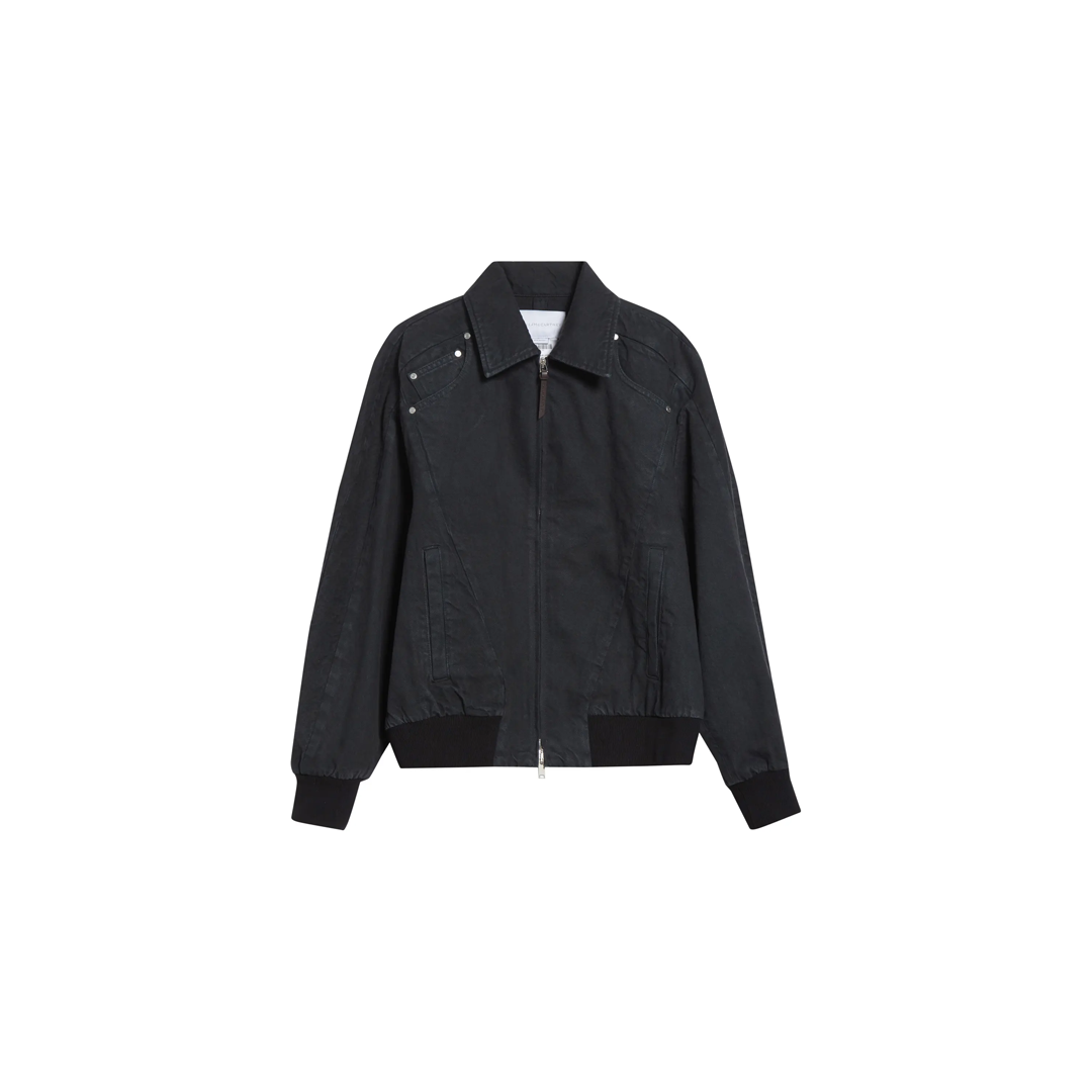 Patchwork Denim Bomber Jacket, $1,990