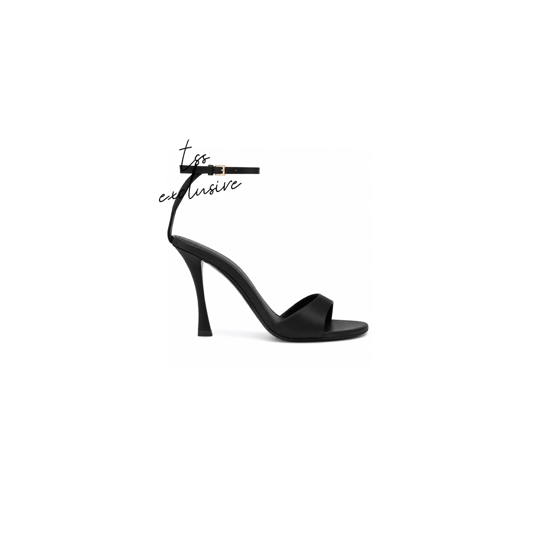Satin Ankle Strap Heels
