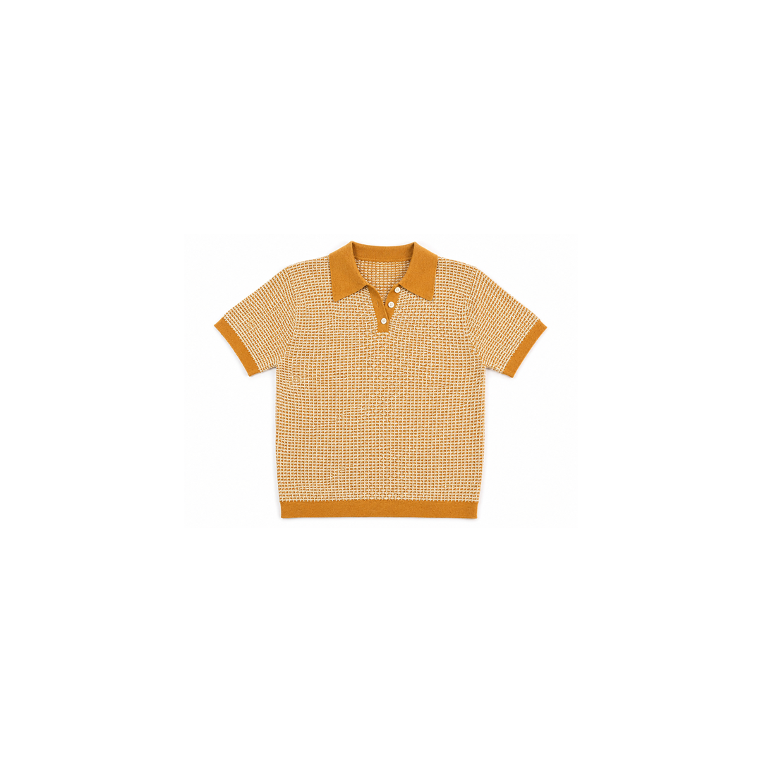 Pique Polo Cashmere Top, $295&nbsp;
