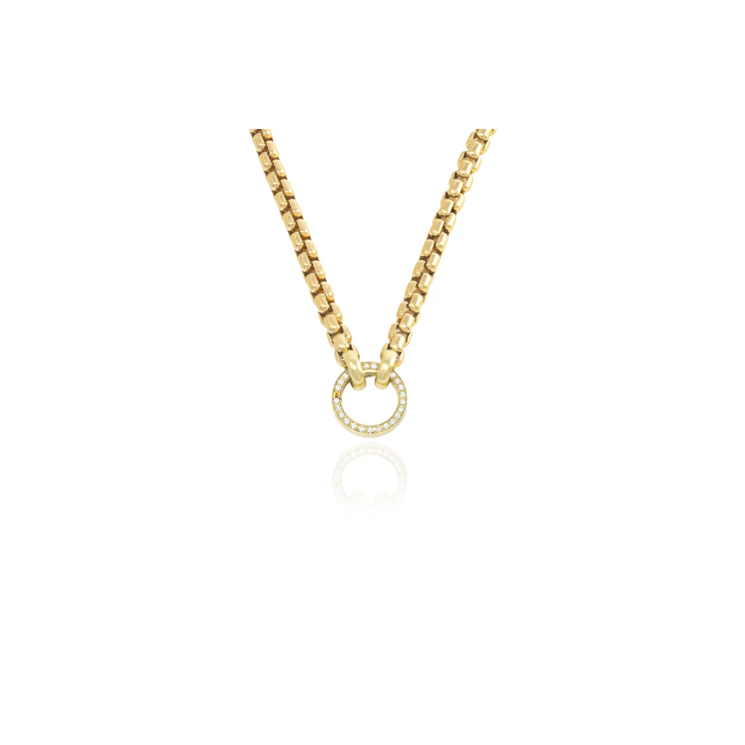 Box Chain With Diamond Clasp, $19,200