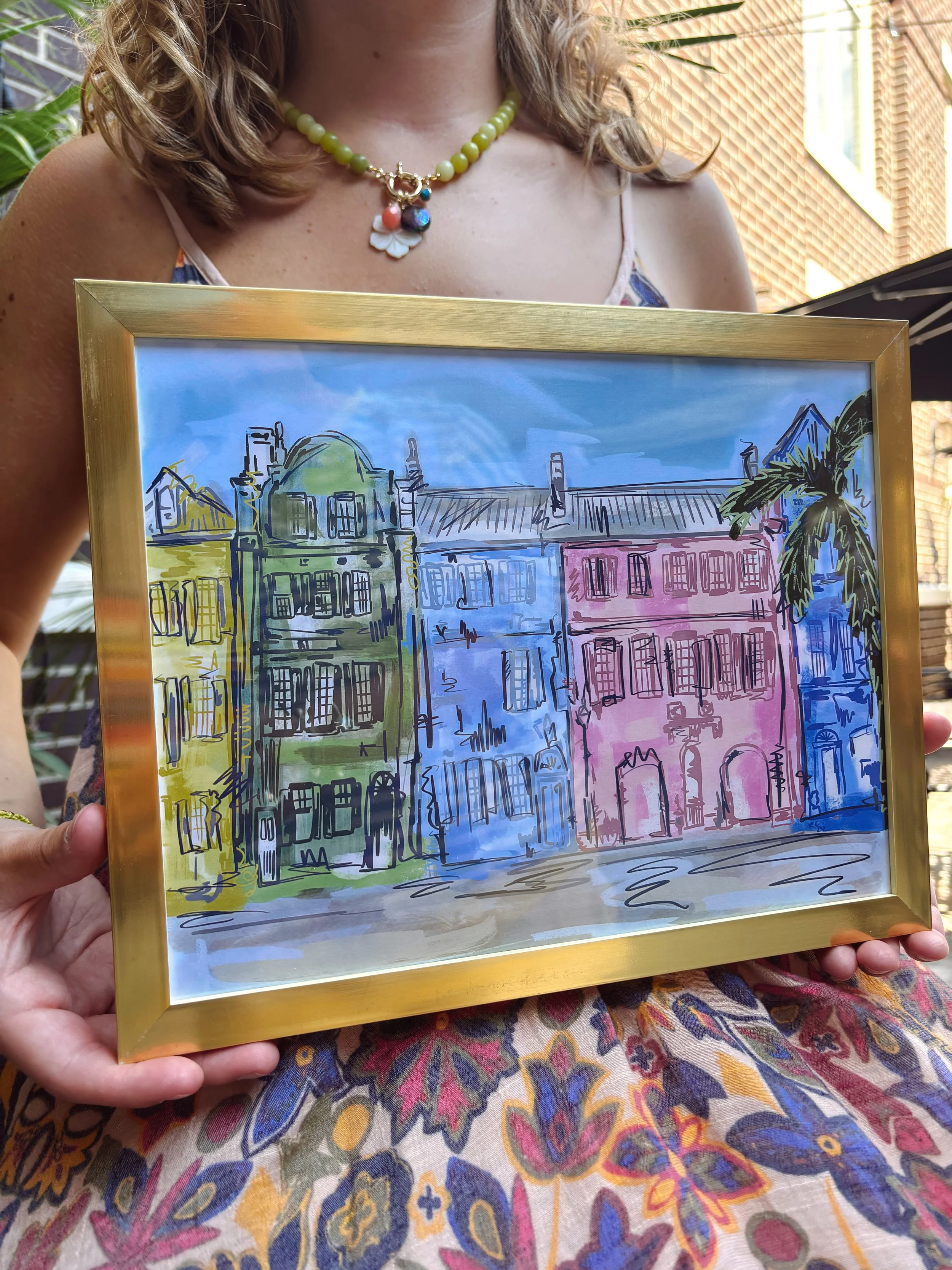 Rainbow Row Print 8.5x11