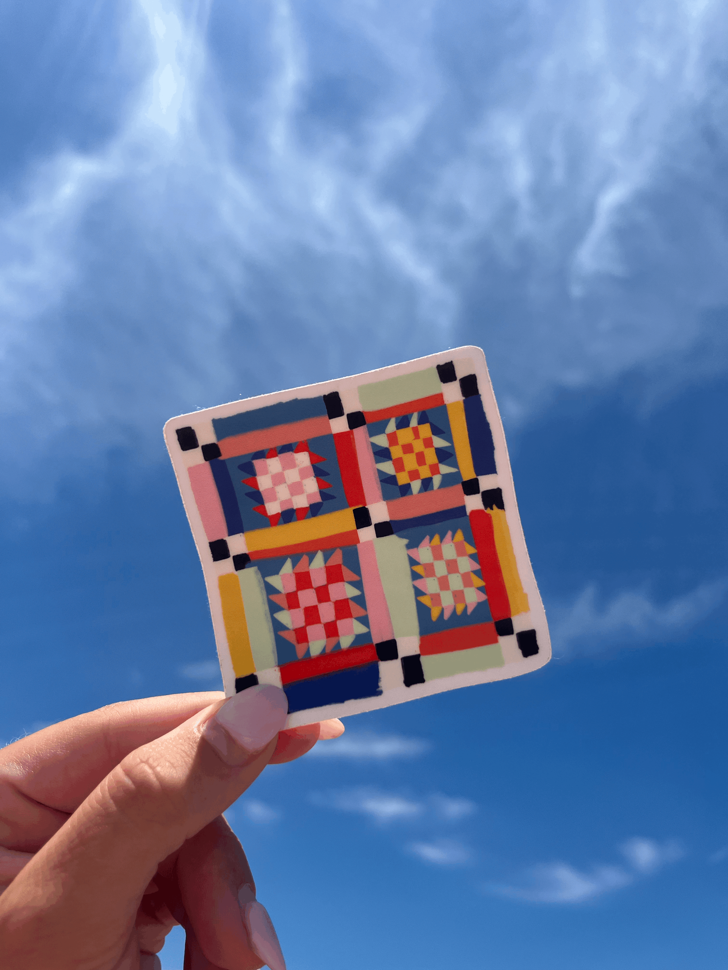 Quirky Quilt Sticker