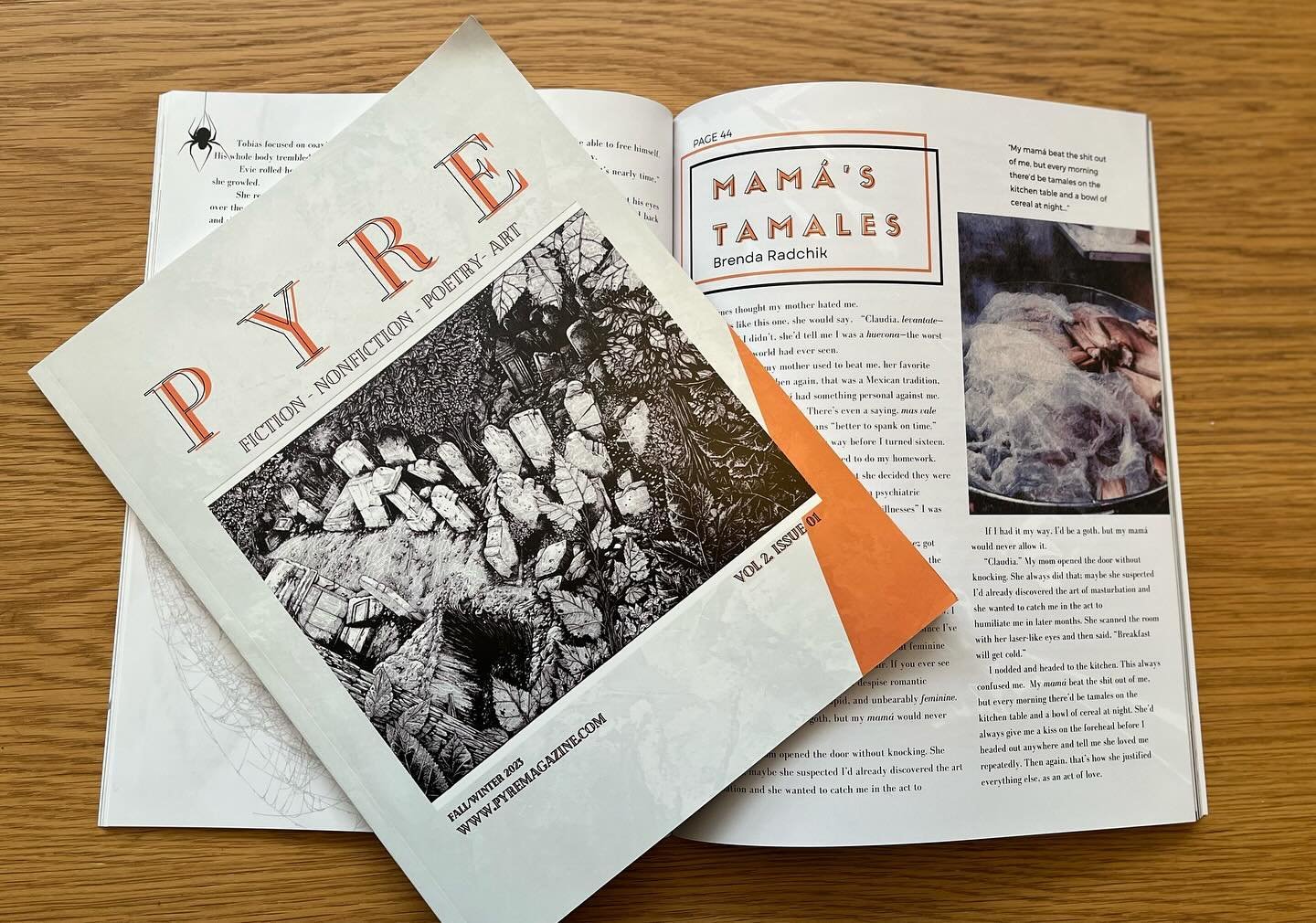 Grateful to have found such a gorgeous home for this story; next to super talented authors such as @jasonhuls (You&rsquo;ll never look at raincoats the same way). 

Thank you @pyre.magazine for bringing forth our tales of darkness.

Mam&aacute;&rsquo
