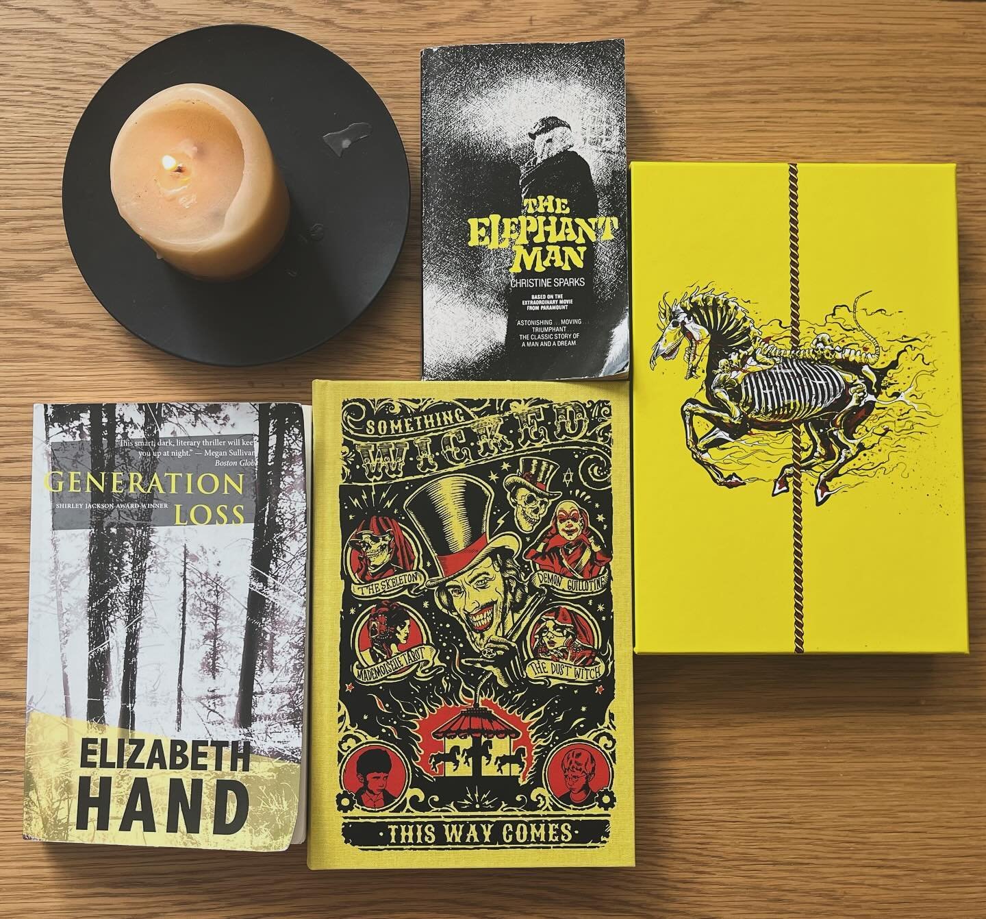 Summers are for yellow books ☀️!!!

Featured books:

Generation Loss by Elizabeth Hand: A masterpiece about a hippie cult in Maine that&rsquo;s supposedly dead. 💀 And an unlikable photographer who has seen better days, and now must straighten up to 
