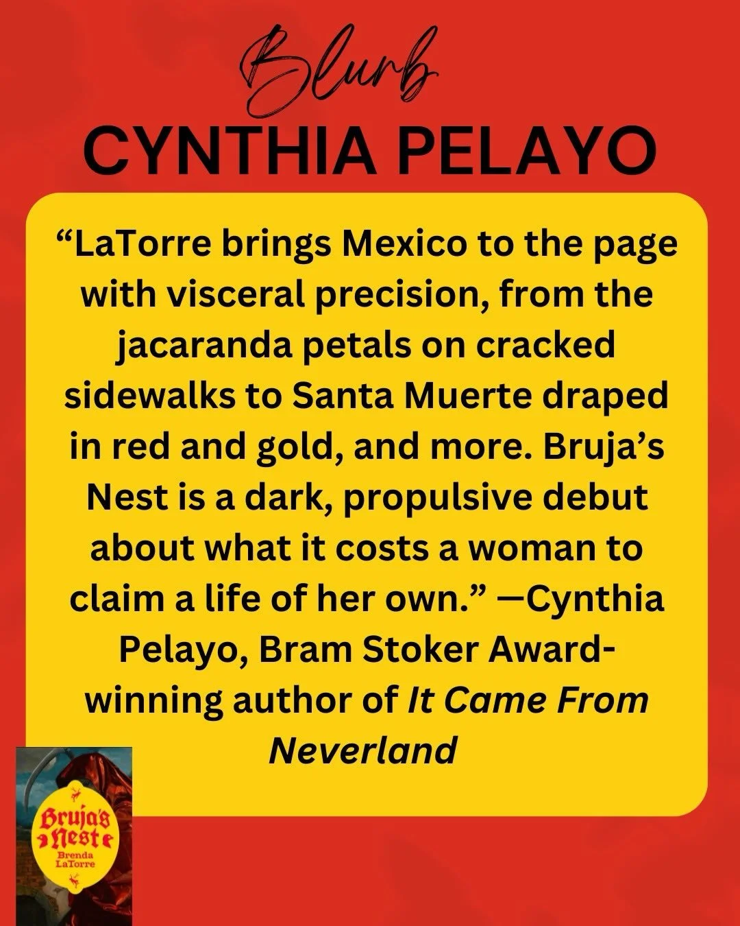 Thank you, @cynthiapelayoauthor, for taking the time to read and blurb my dark debut 💙💙💙

Don&rsquo;t forget to preorder IT CAME FROM NEVERLAND, Cynthia&rsquo;s latest horror novel!!!!!!

I remember the day I was on a family trip in the US, and I 