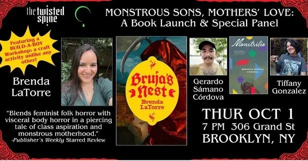 Over the moon to finally be able to share this!!!!!!!!! I&rsquo;ll be in conversation with the AMAZING @hello.samanito and @tiffany_conlibros at @twistedspinebooks !!!!!!!!

Hope you can join us!!!!!!!!!!! 

Monstrilio is one of my favorite books eve