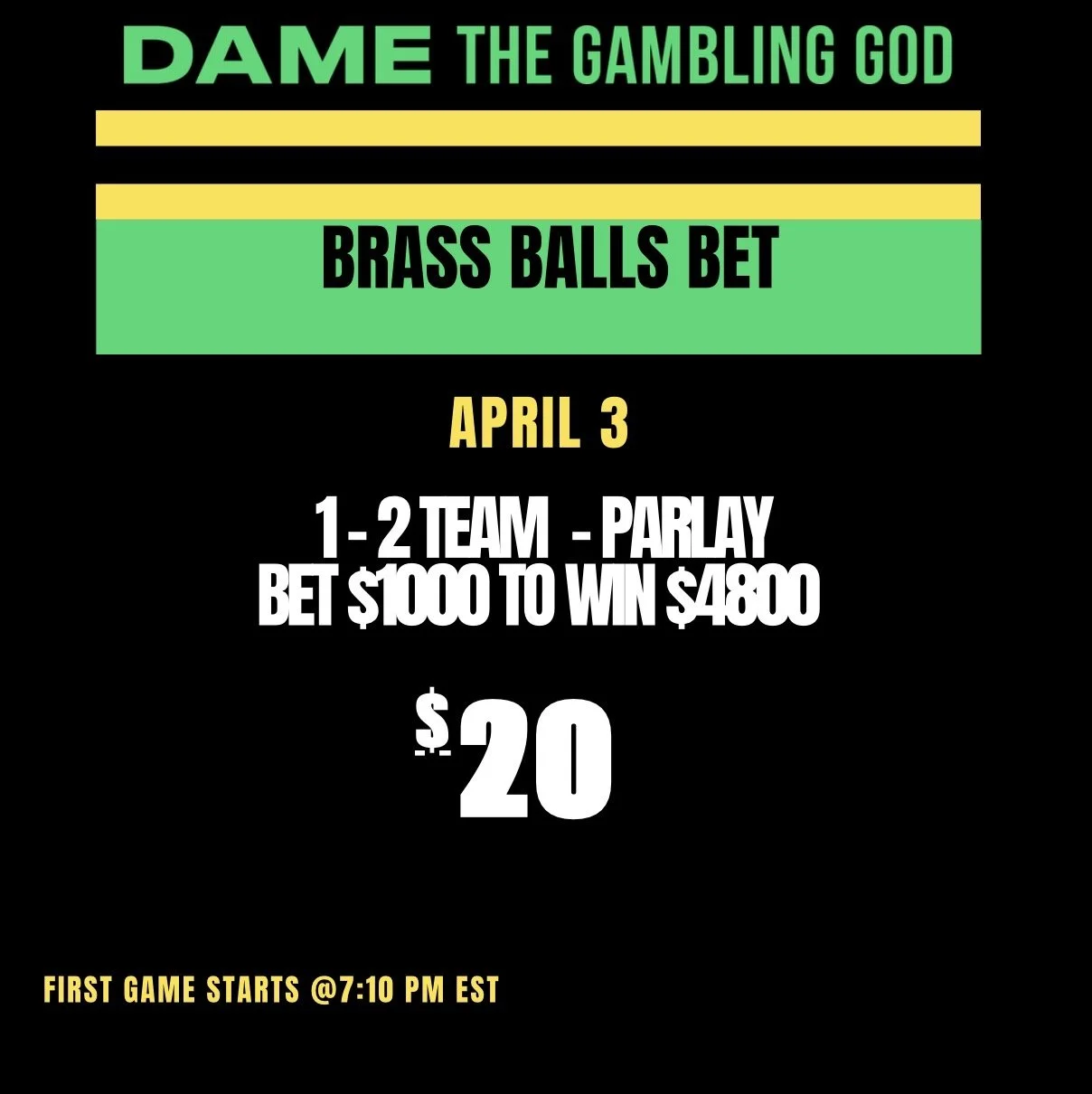 Brass Balls Bet!! 💰💰