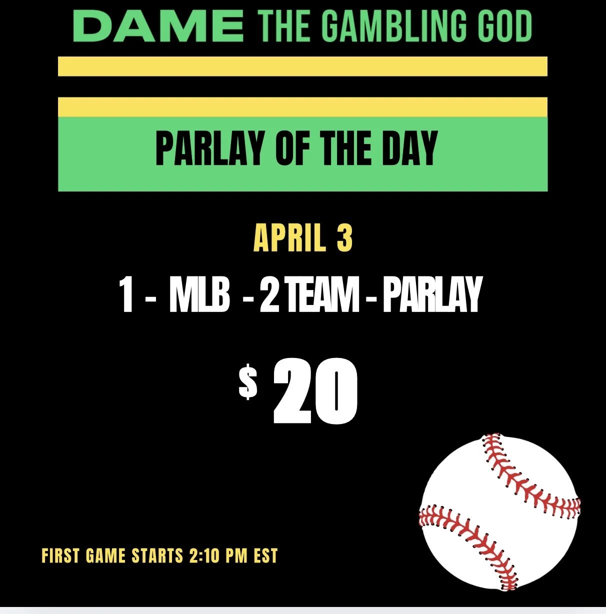 MLB Parlay of the Day
