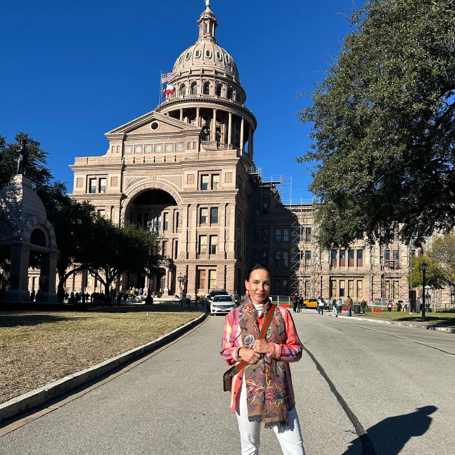 Diana Roberts at the Texas Capitol in Austin