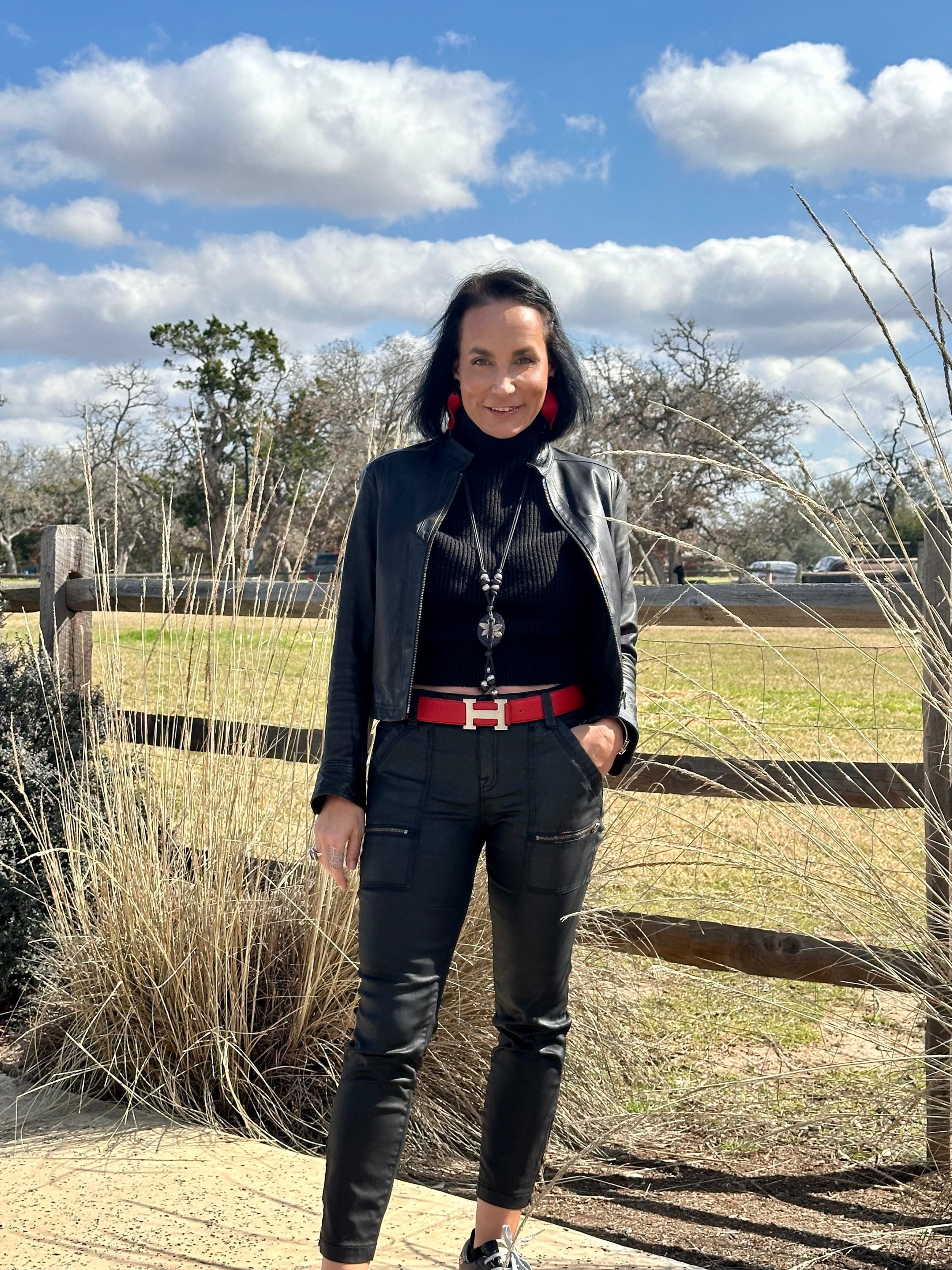 Diana Roberts in the hills west of Austin
