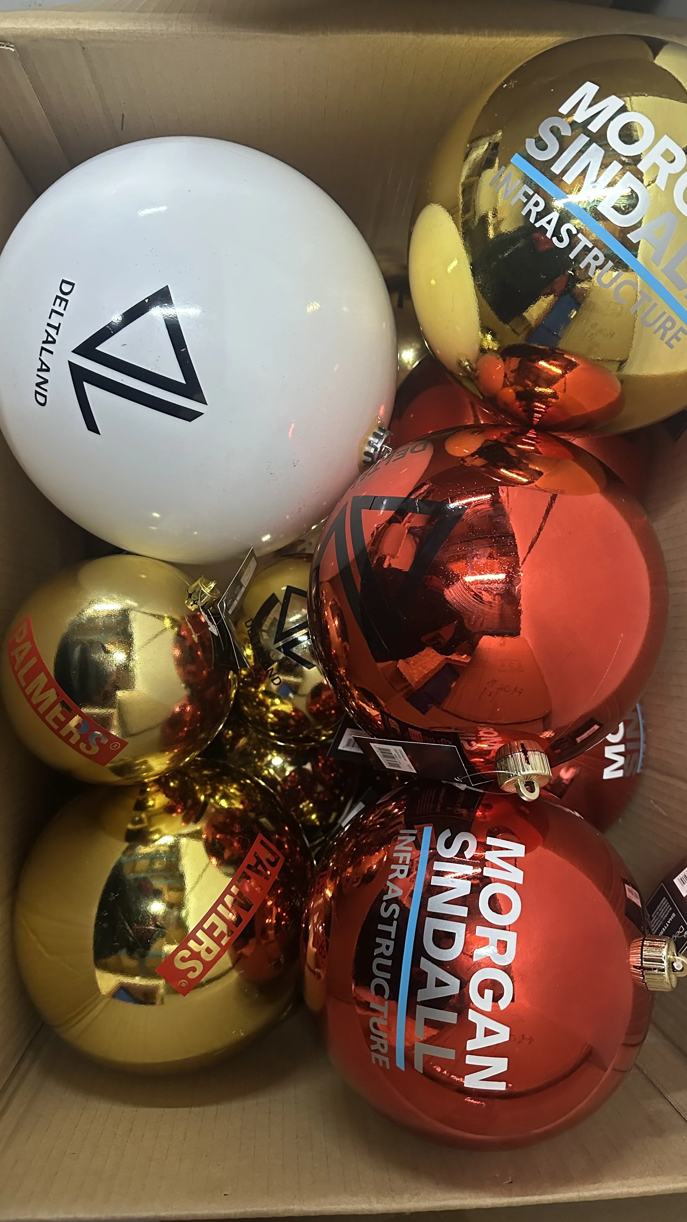 Custom Branded Baubles, London Liverpool Street Christmas 2025