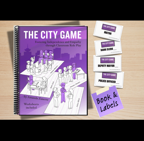The City Game Book & 18 Labels *Shipping & Taxes Included*
