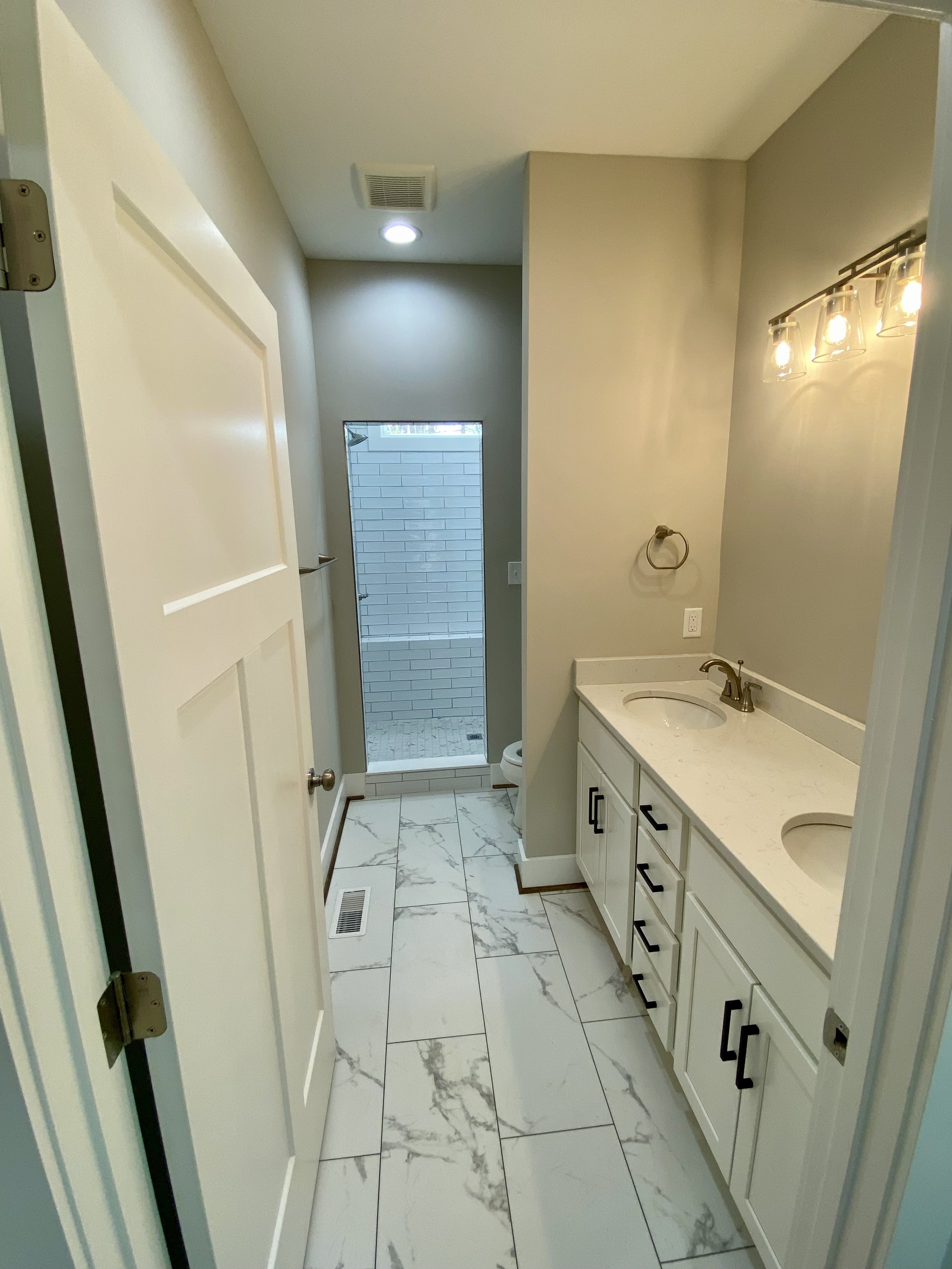 Tuscan Farmhouse Master Bathroom