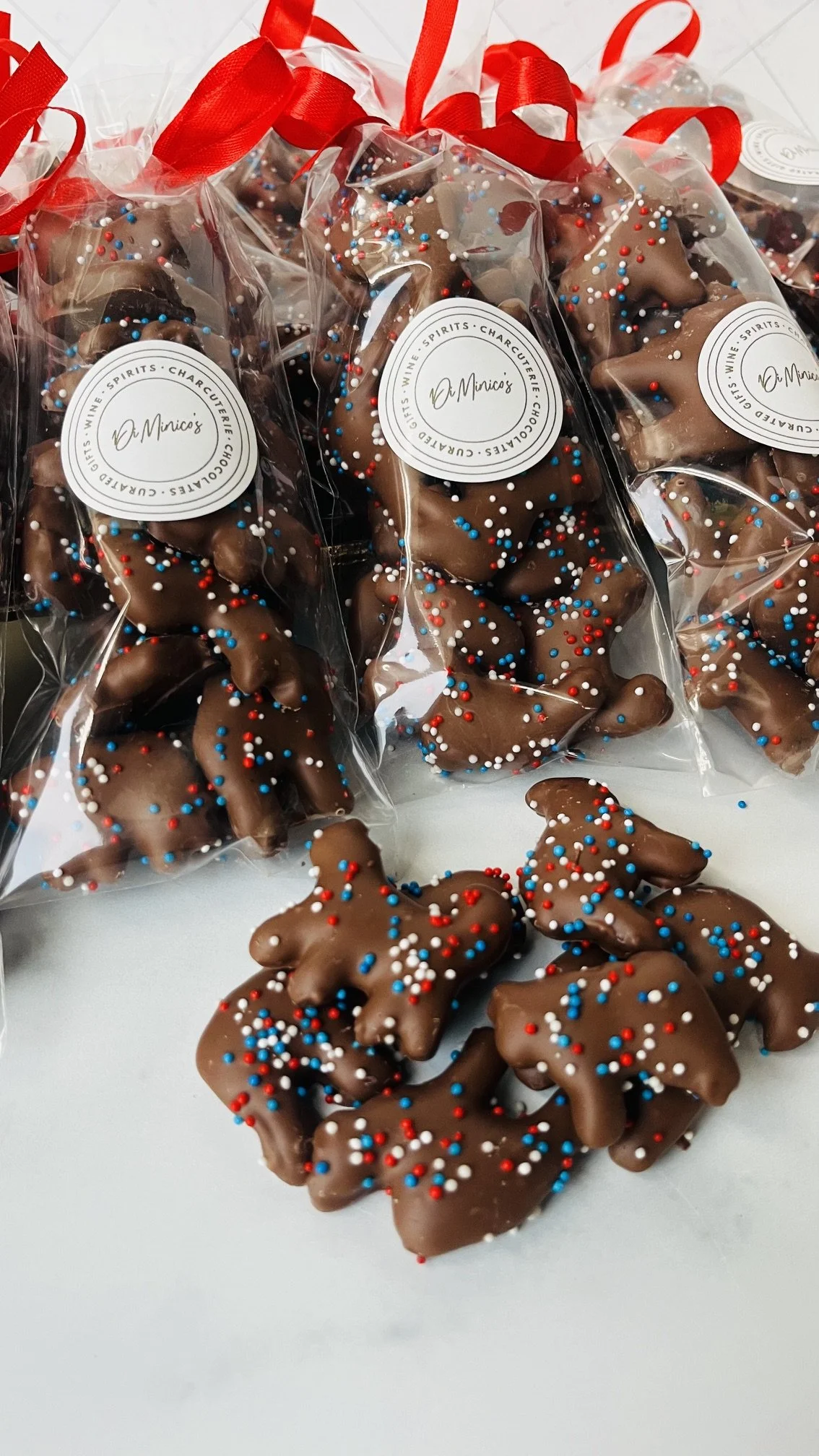 Chocolate Dipped Animal Crackers