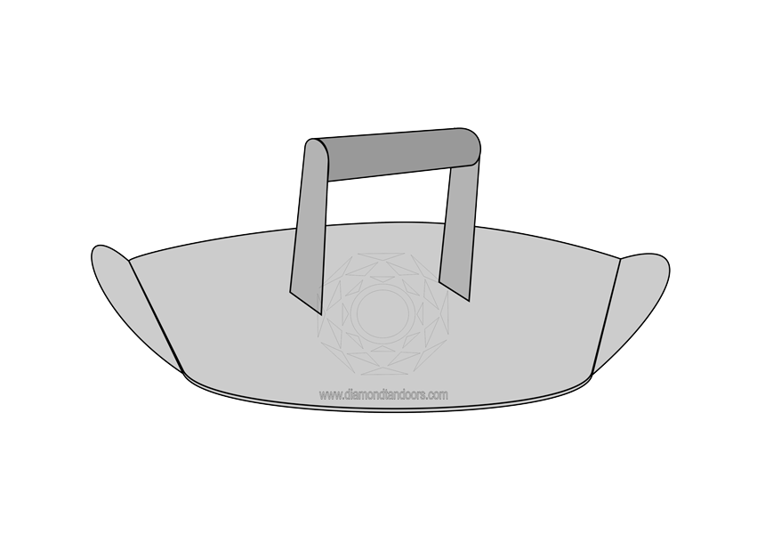 Tandoor stainless steel mouth cover
