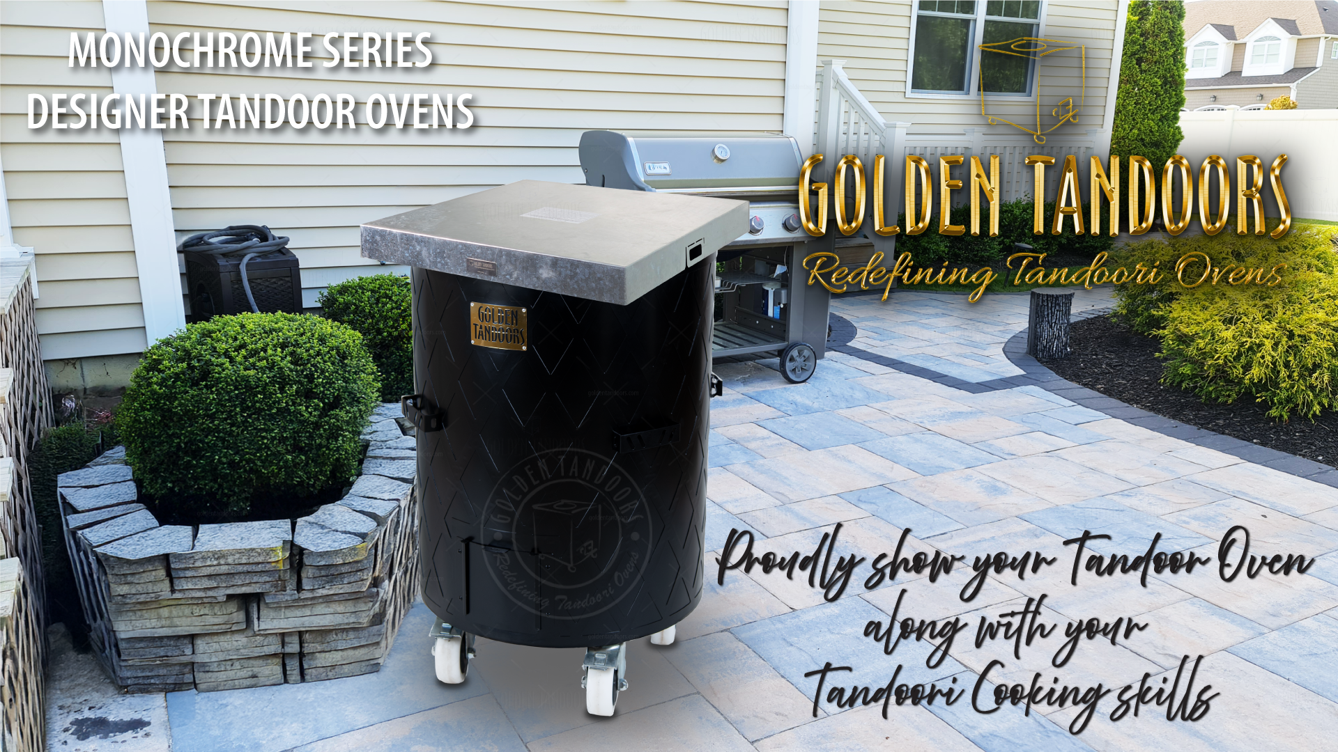 Backyard Tandoor cooking