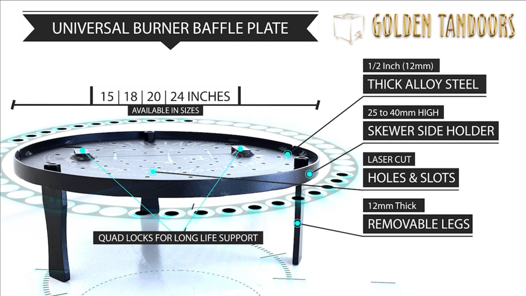 Most modern gas burner plate for tandoor