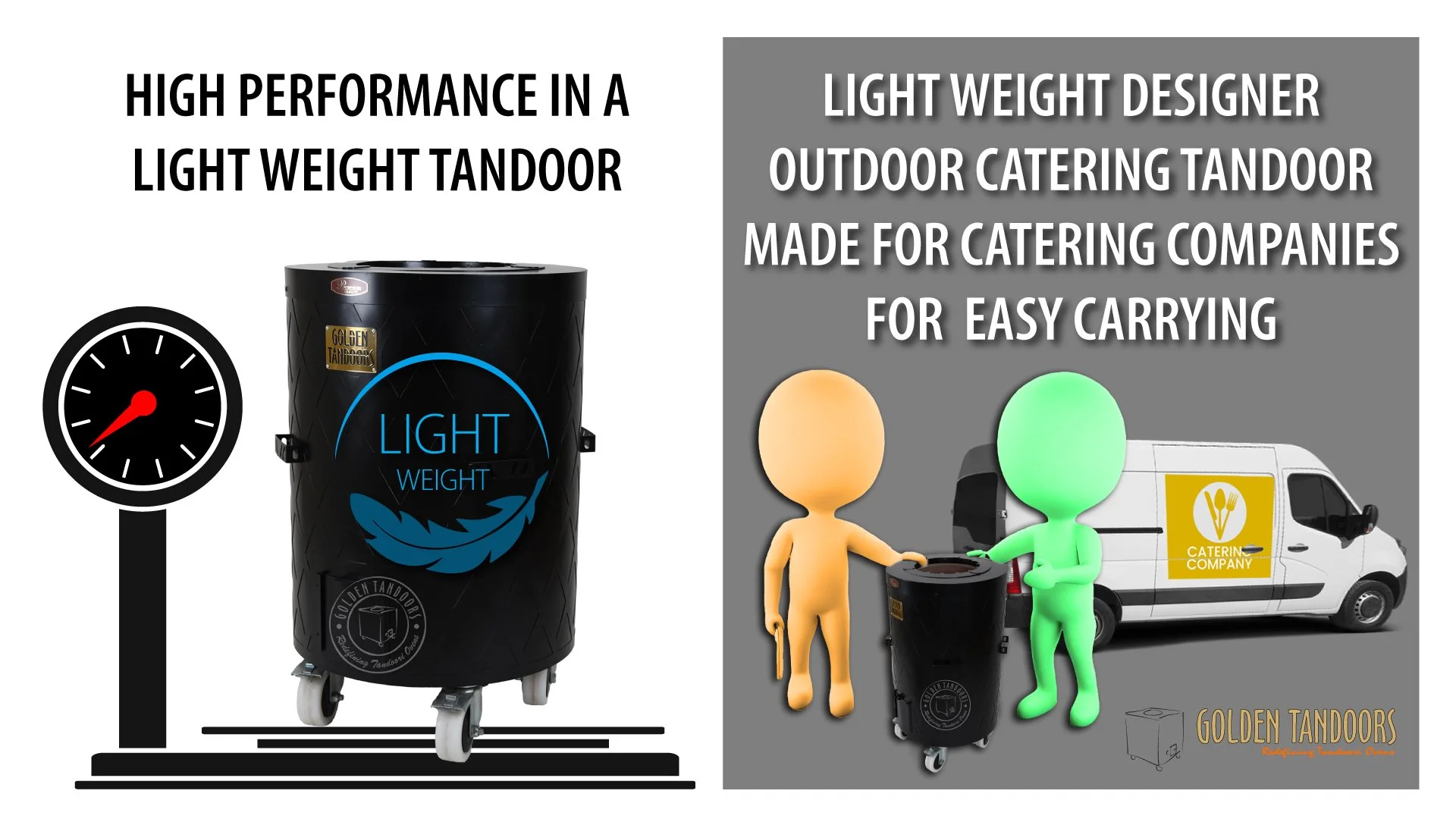 Catering tandoor light weight for your backyard