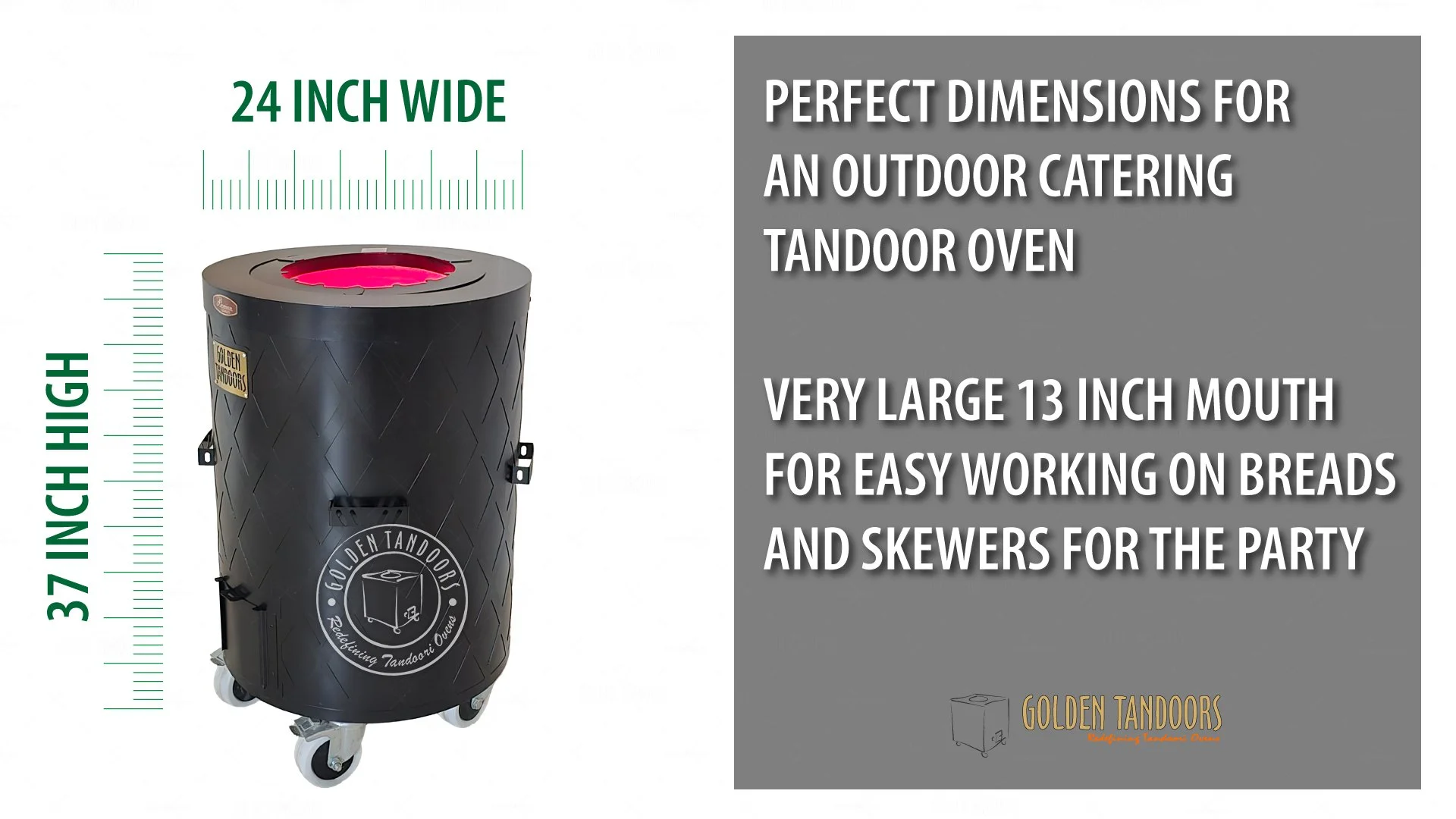 large catering backyard tandoor outdoor dimensions