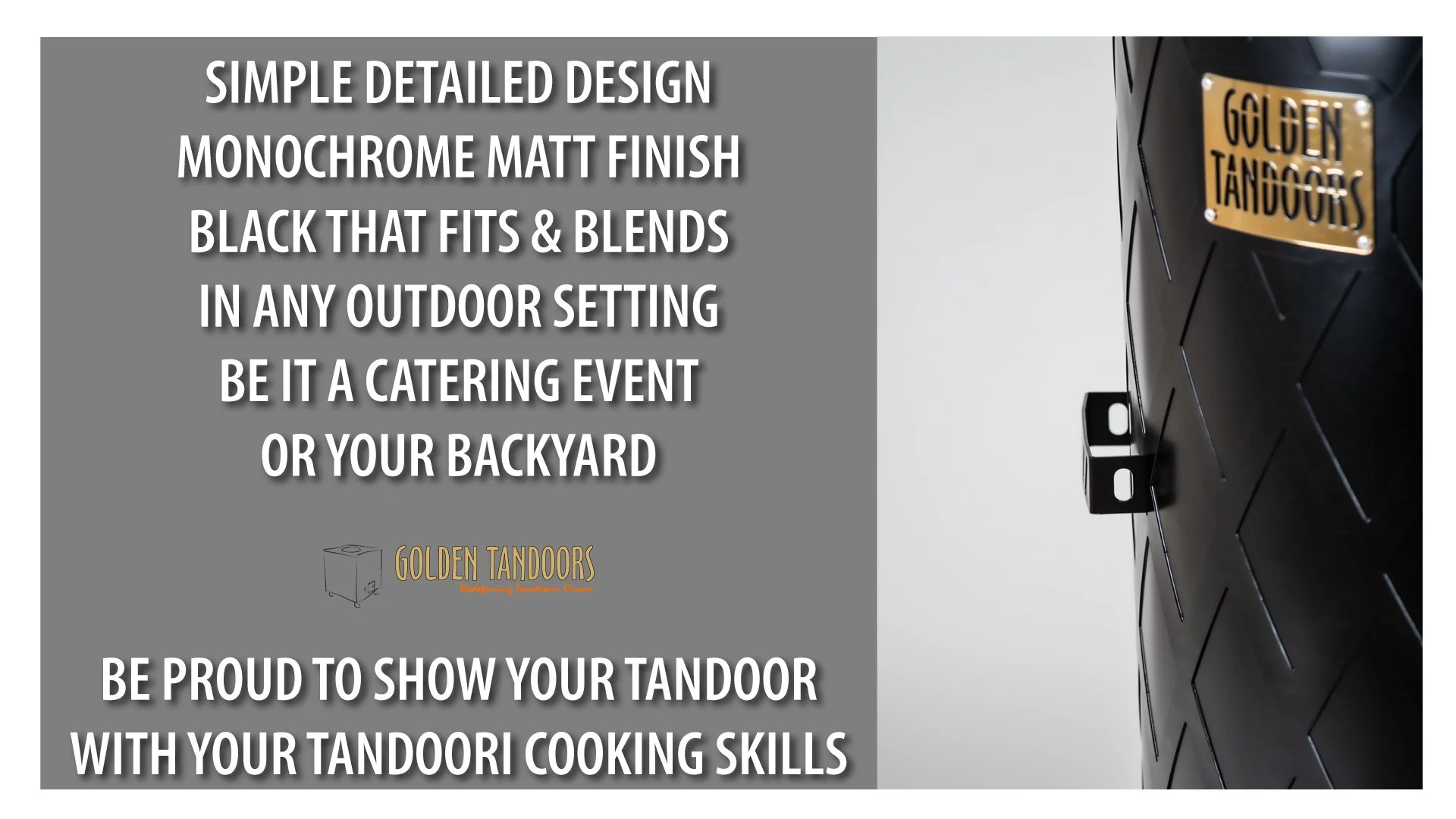 designer backyard and catering event tandoor oven