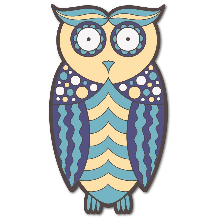 Blue Owl Sticker