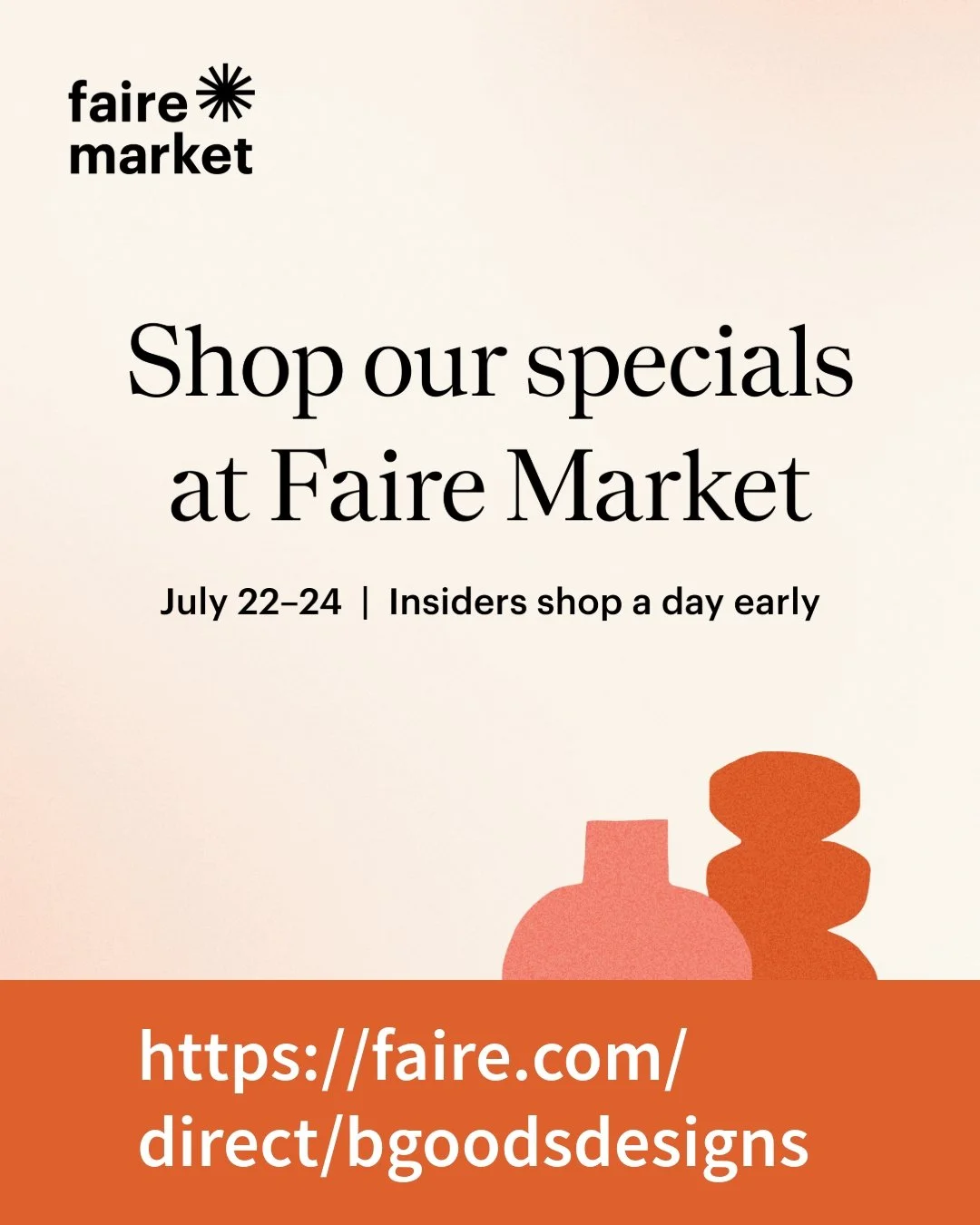 Faire Market is on and B.Goods is there! Retailers, you're invited to shop our adorable cards and gifts—please let us know how you like them!