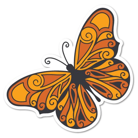 Butterfly Sticker