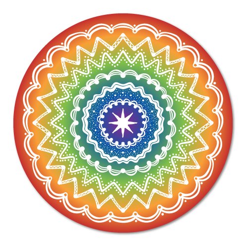 Rainbow Mandala Sticker