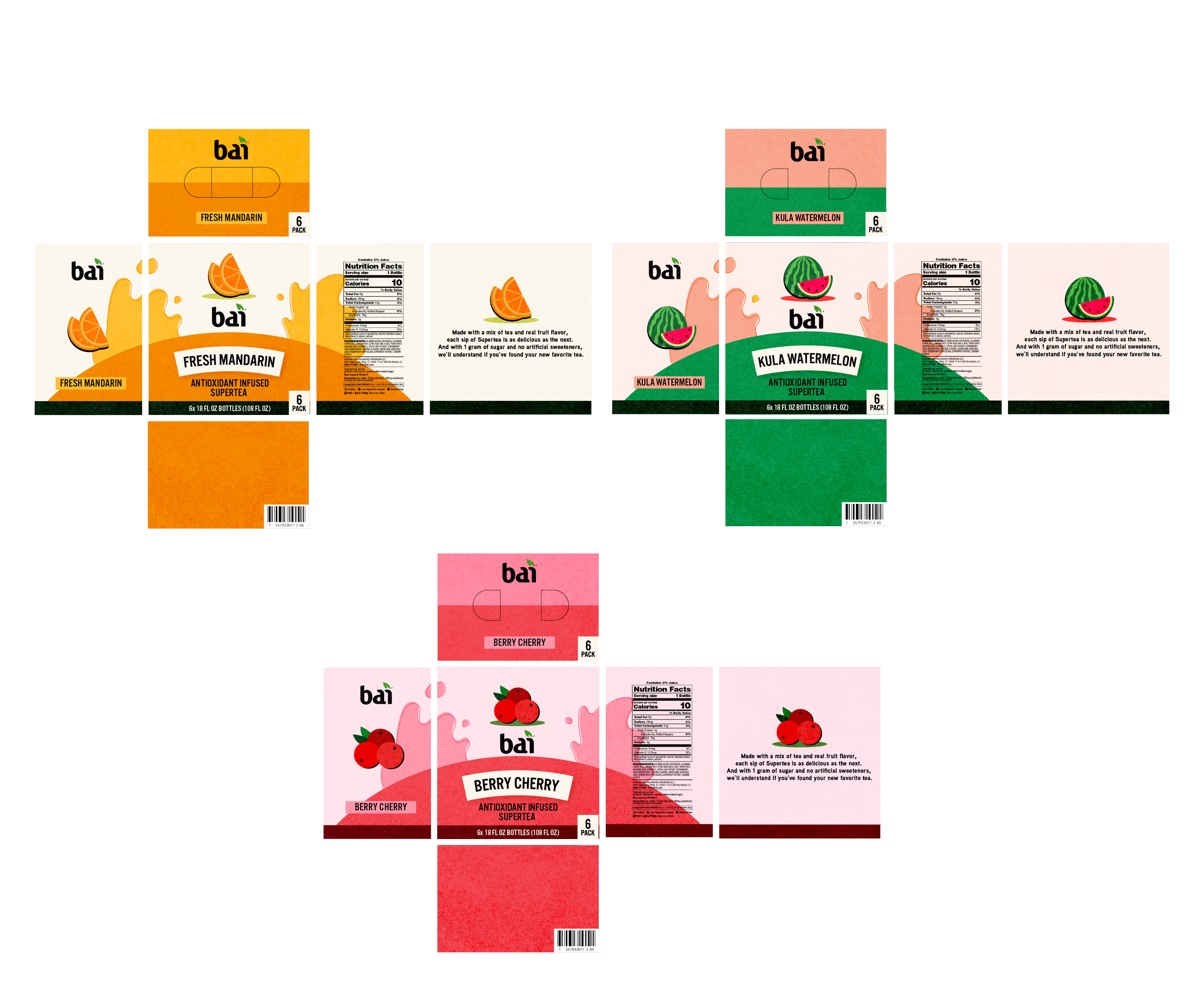 Bai Tea Packaging Variations