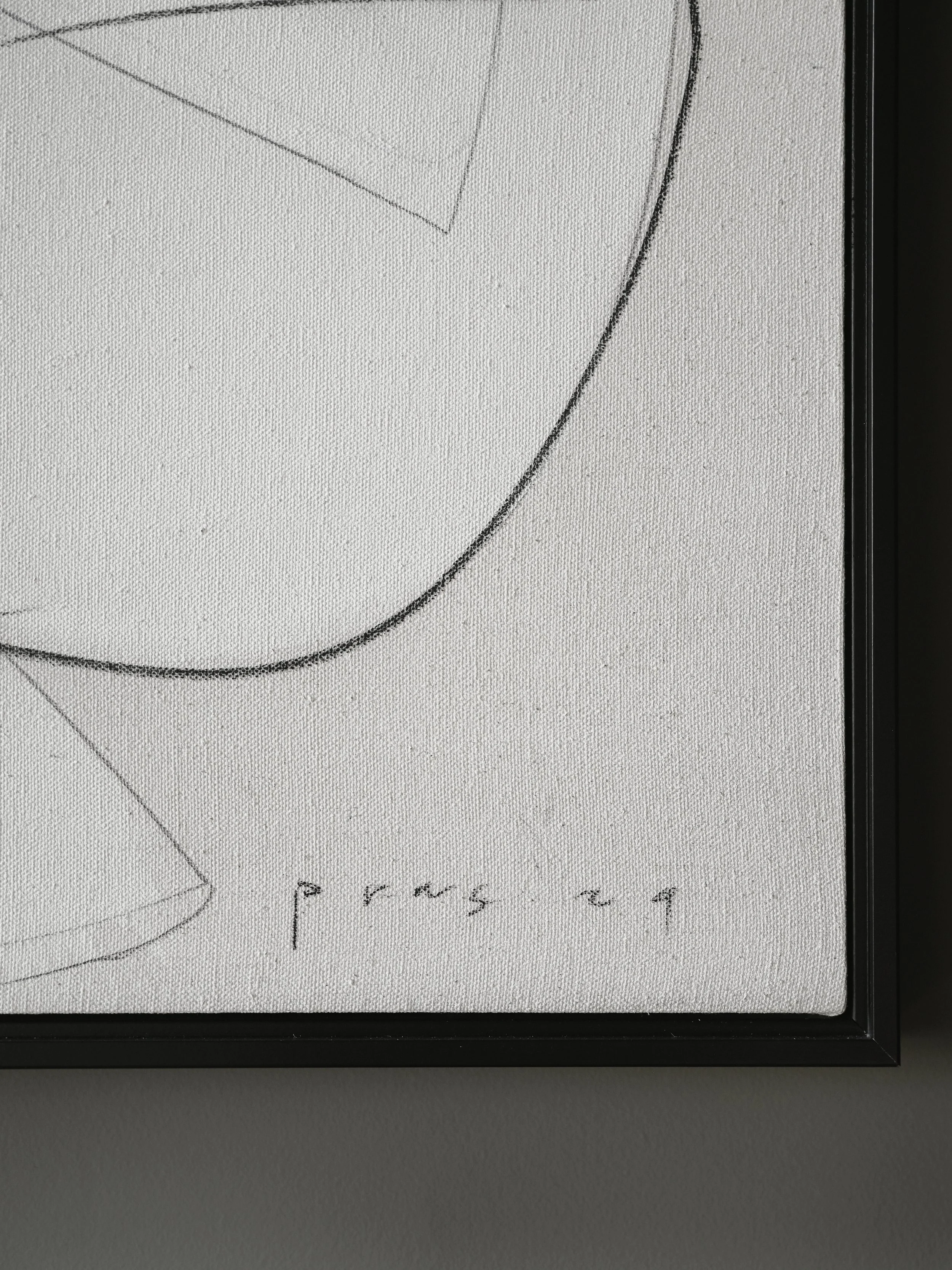 ABSTRACT GRAPHITE ON CANVAS ARTWORK — Studio Osklo