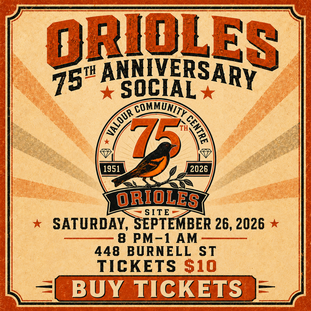 Orioles 75th anniversary graphic