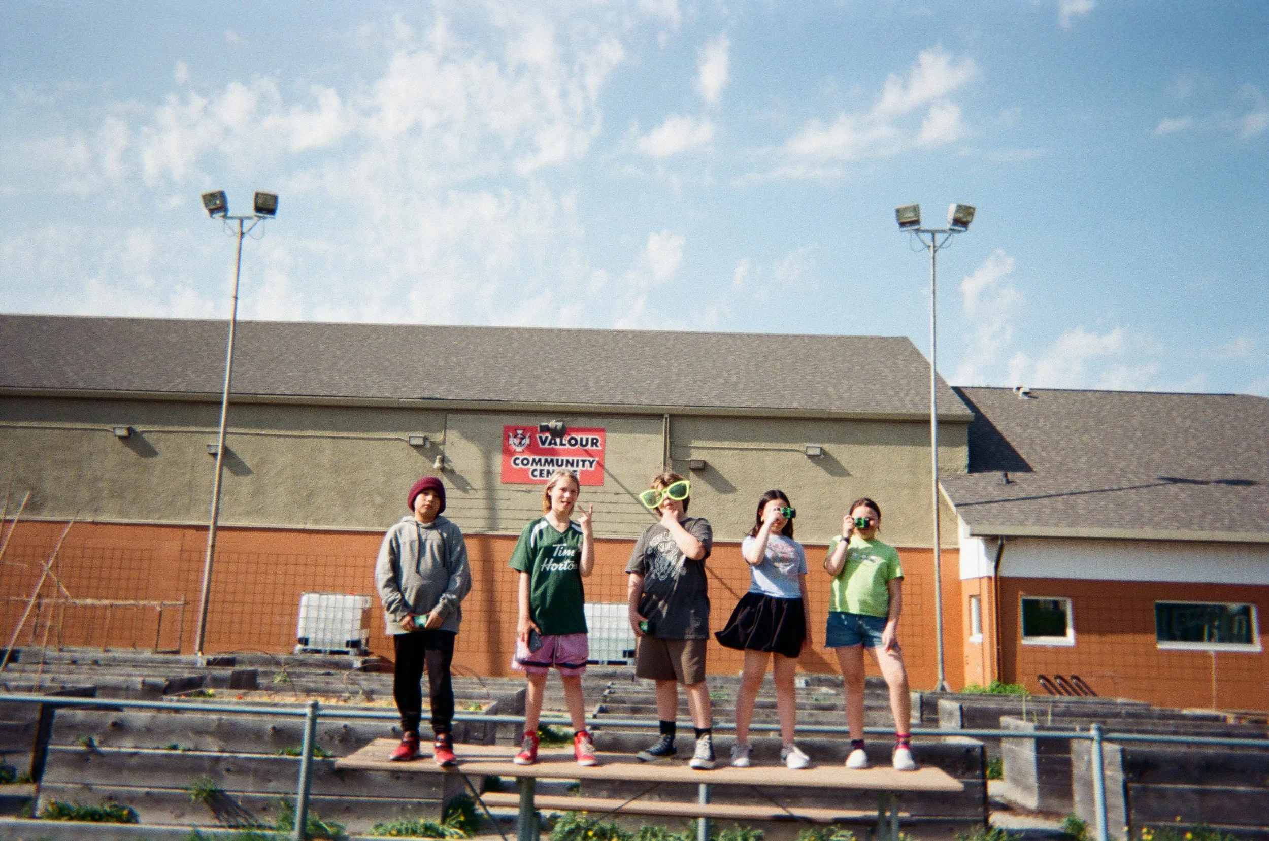 Young people taking part in a Valour activity