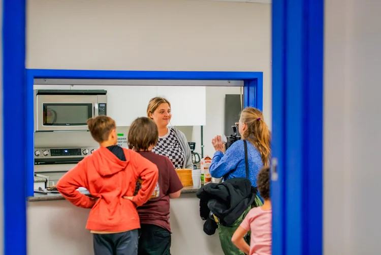 Children enjoying activities during Family Fun Night at the Orioles Site