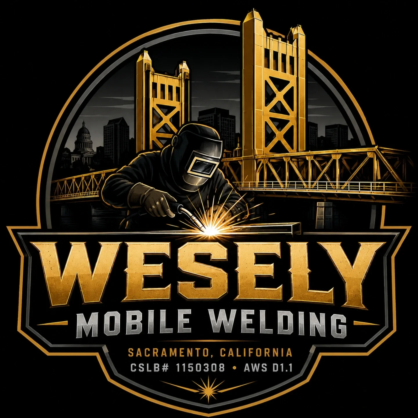 3 X 3 Wesely Mobile Welding Sticker