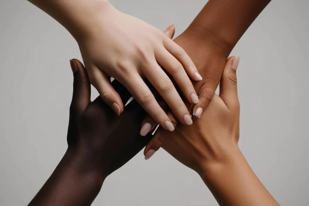 skin tone and nail color