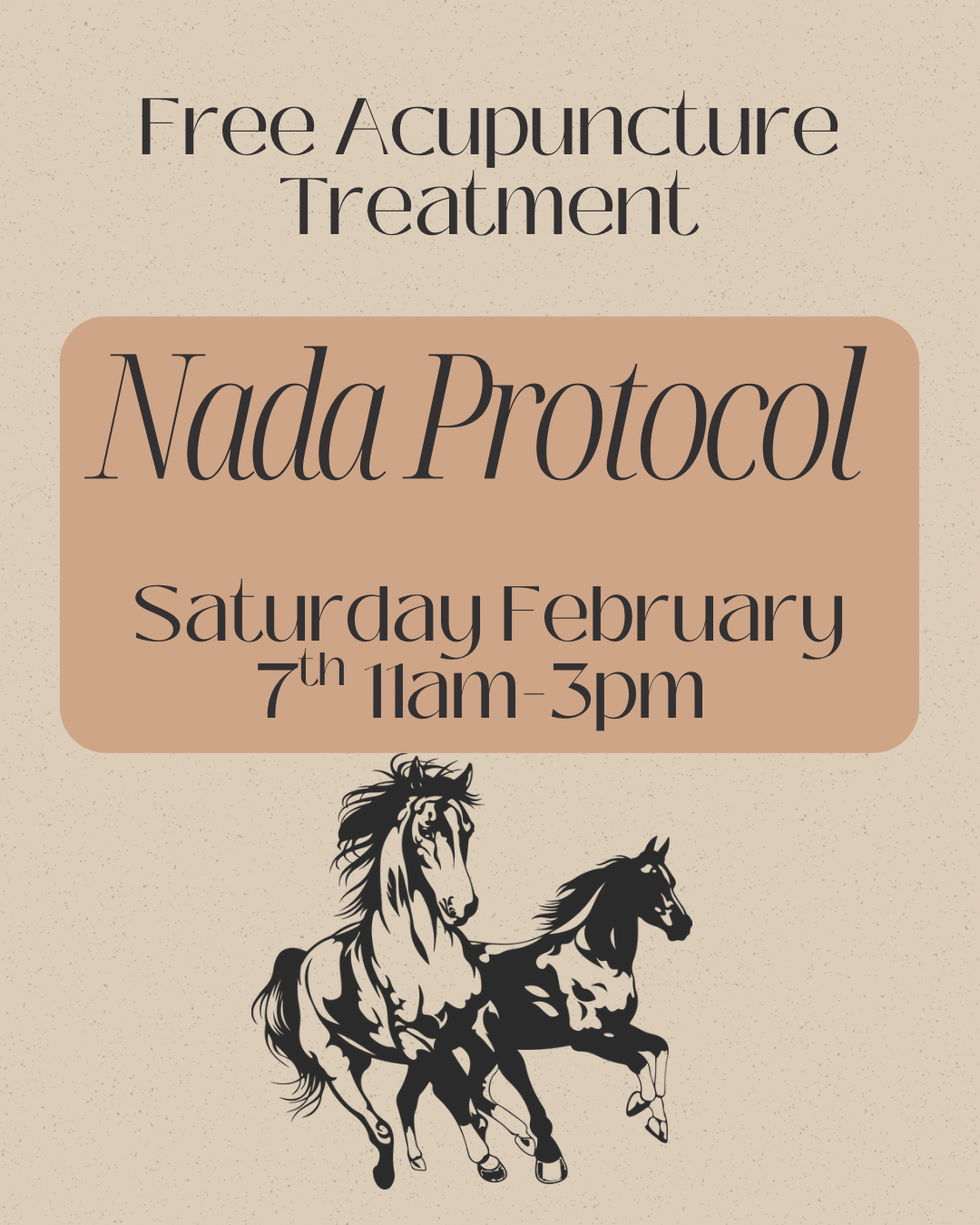 Free NADA Treatment: Saturday, February 7th! 