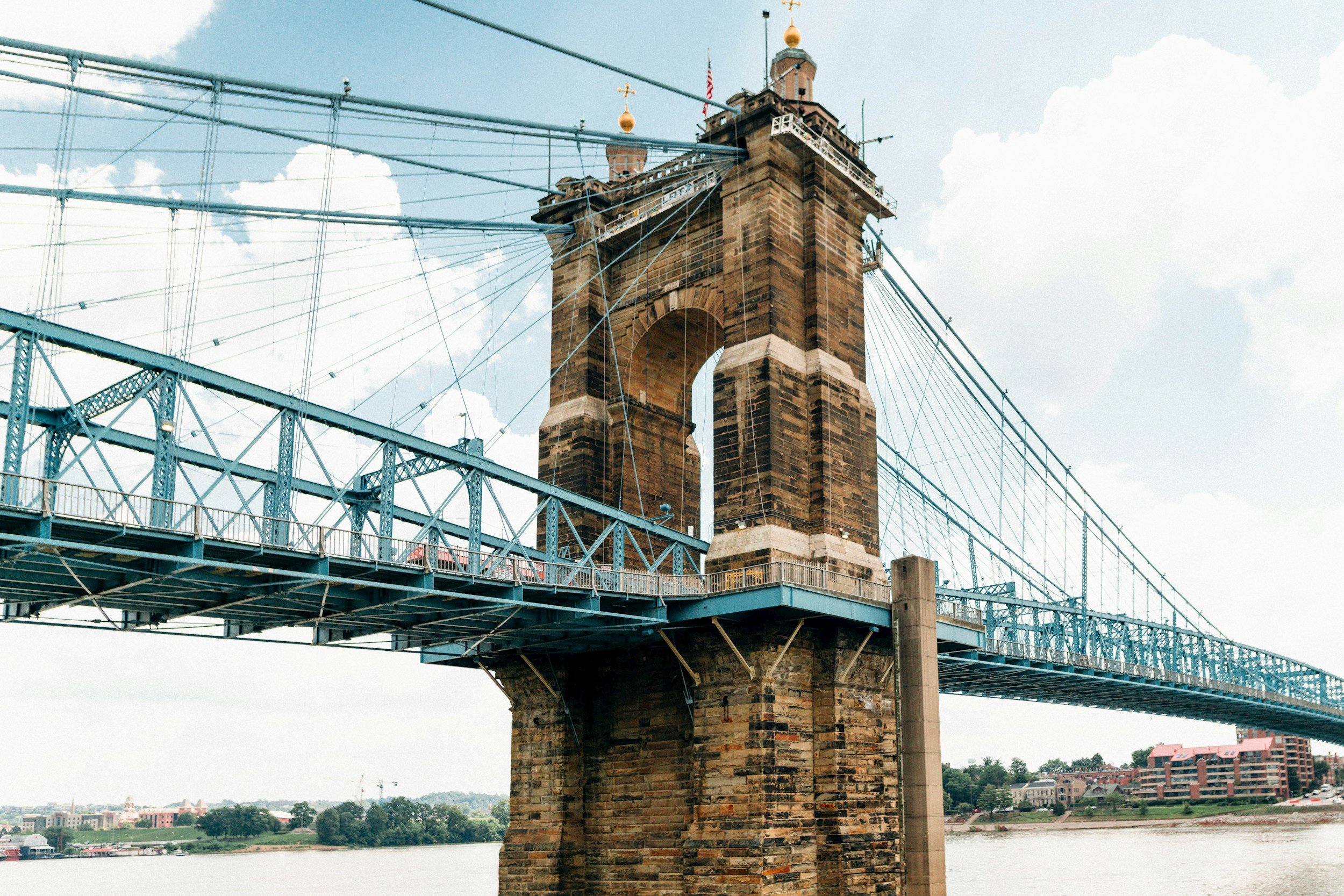 The Roebling bridge in Cincinnati