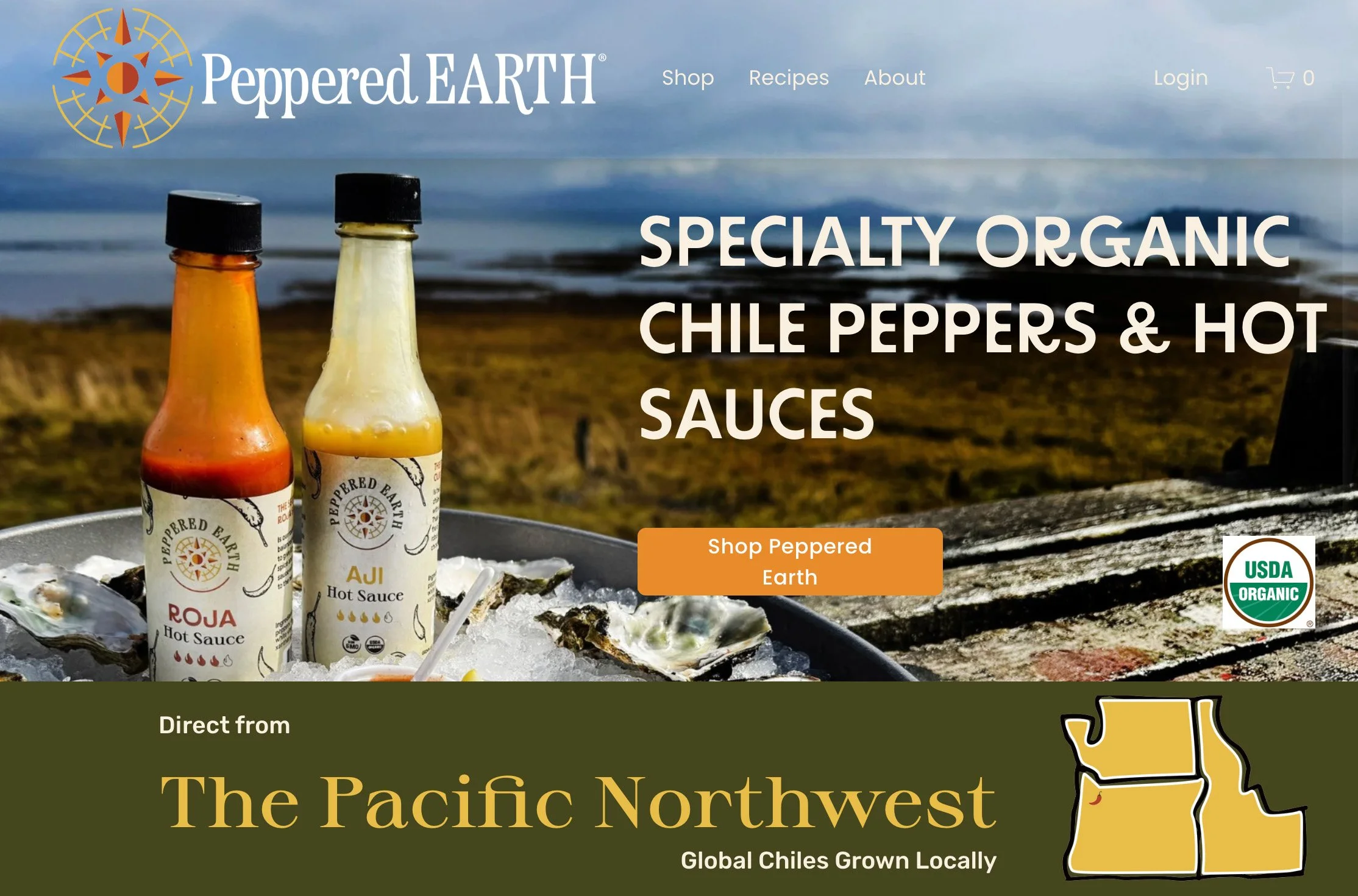 Squarespace E-Commerce Website Design for Peppered Earth