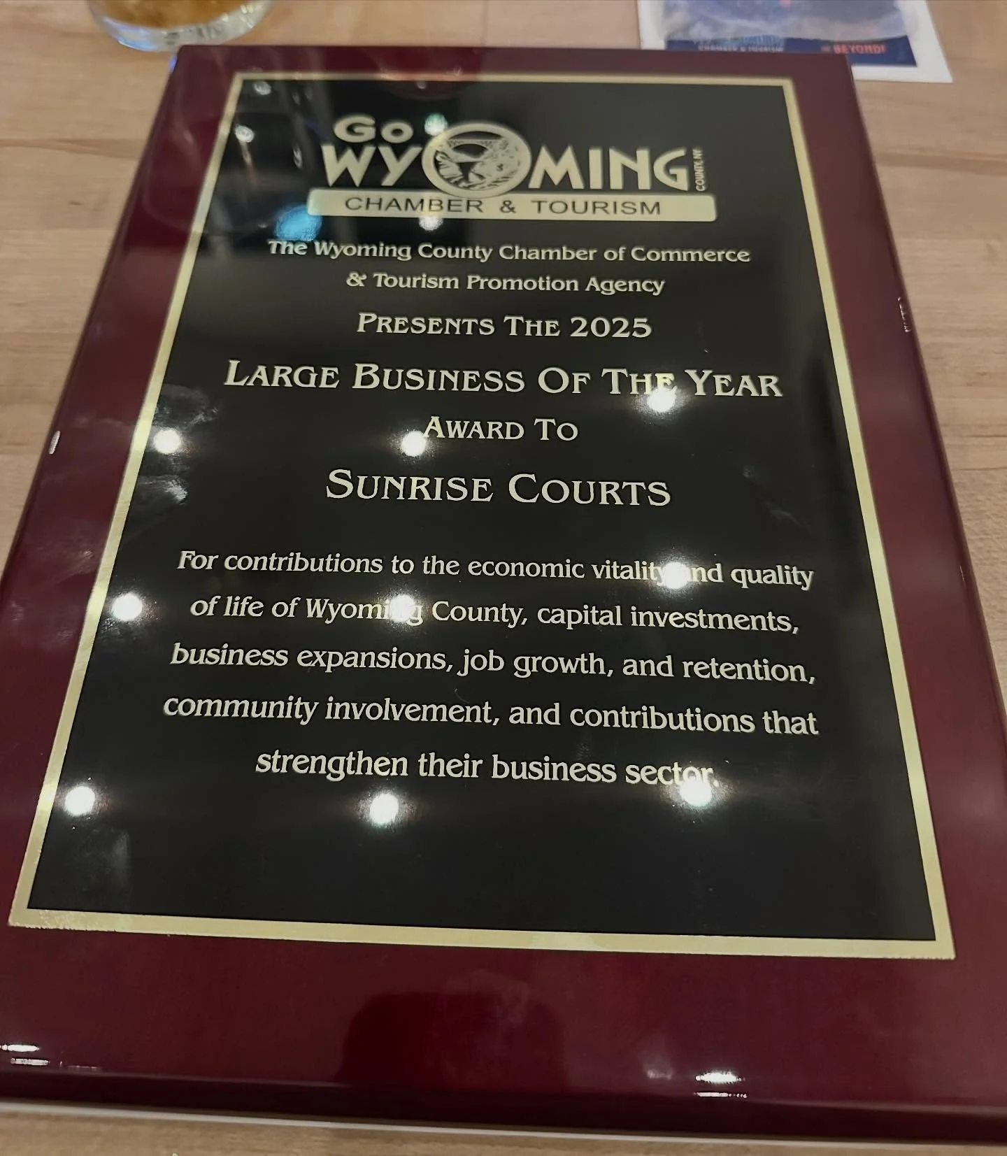 What an incredible night!🌟 Last Thursday, Sunrise Courts was honored to receive the Large Business of The Year  Award. We&rsquo;re so grateful for the support of our amazing community, and we had an absolute blast celebrating with everyone. Here&rsq