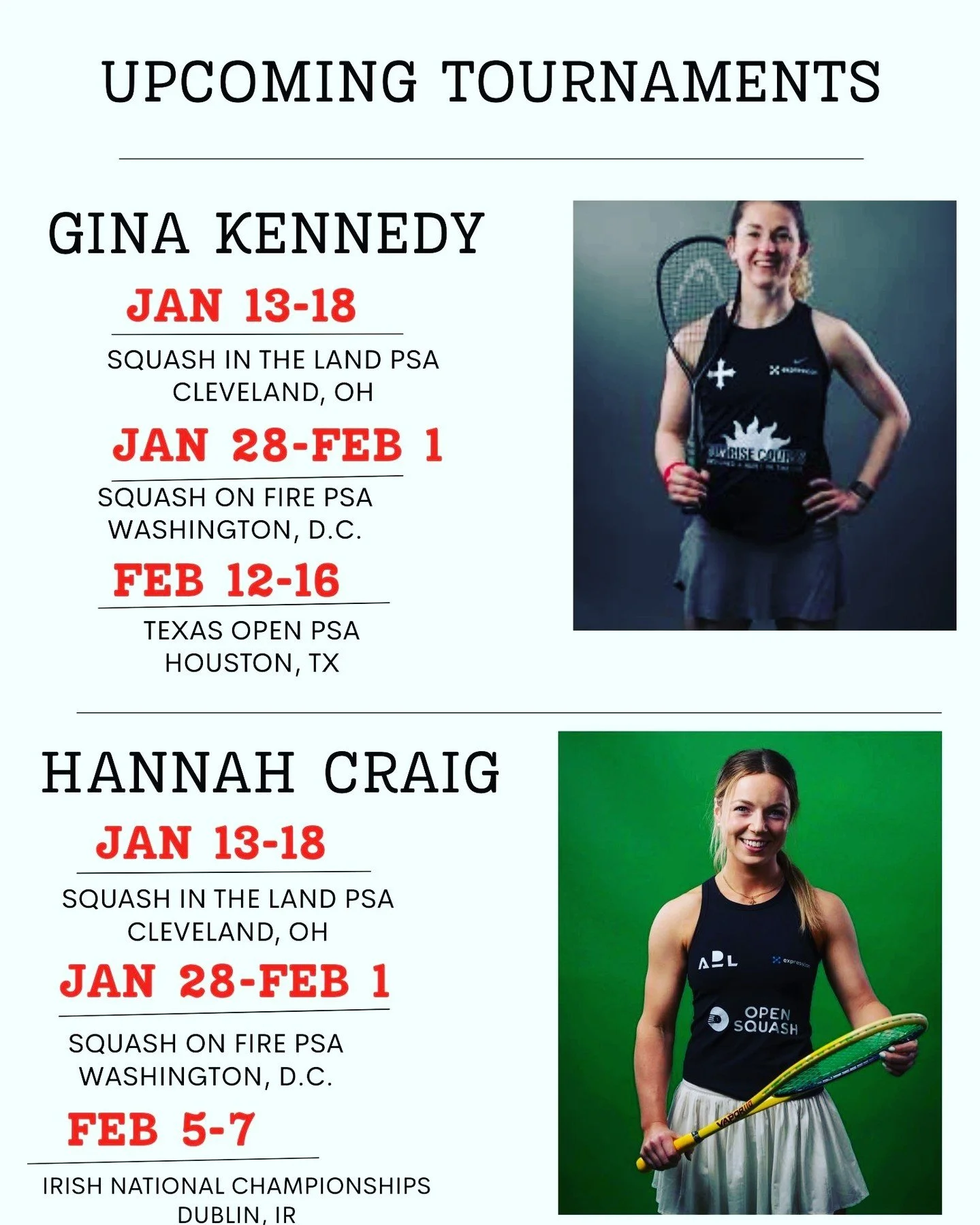 Starting 2026 with a bang 🔥
Wishing the best of luck to our sponsored athletes, @gina_kennedy26 @hannahcraig23 as they head into their upcoming tournaments. Train hard, compete fearless, and leave it all on the court. Let's gooooooooo!