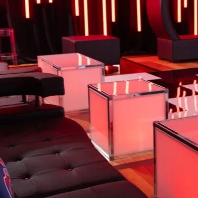 Glowing Cube Table