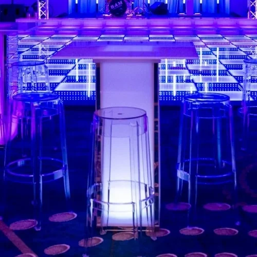 Glowing High Top &amp; Ghost Stool