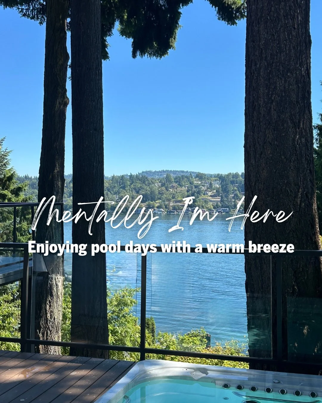 Mentally, I&rsquo;m poolside with a warm breeze&mdash;starting the day with waterfront views and coffee in hand, shopping local at farmers markets in the afternoon, and ending with a sunset dinner on the water as Mt. Rainier fades into twilight. Here
