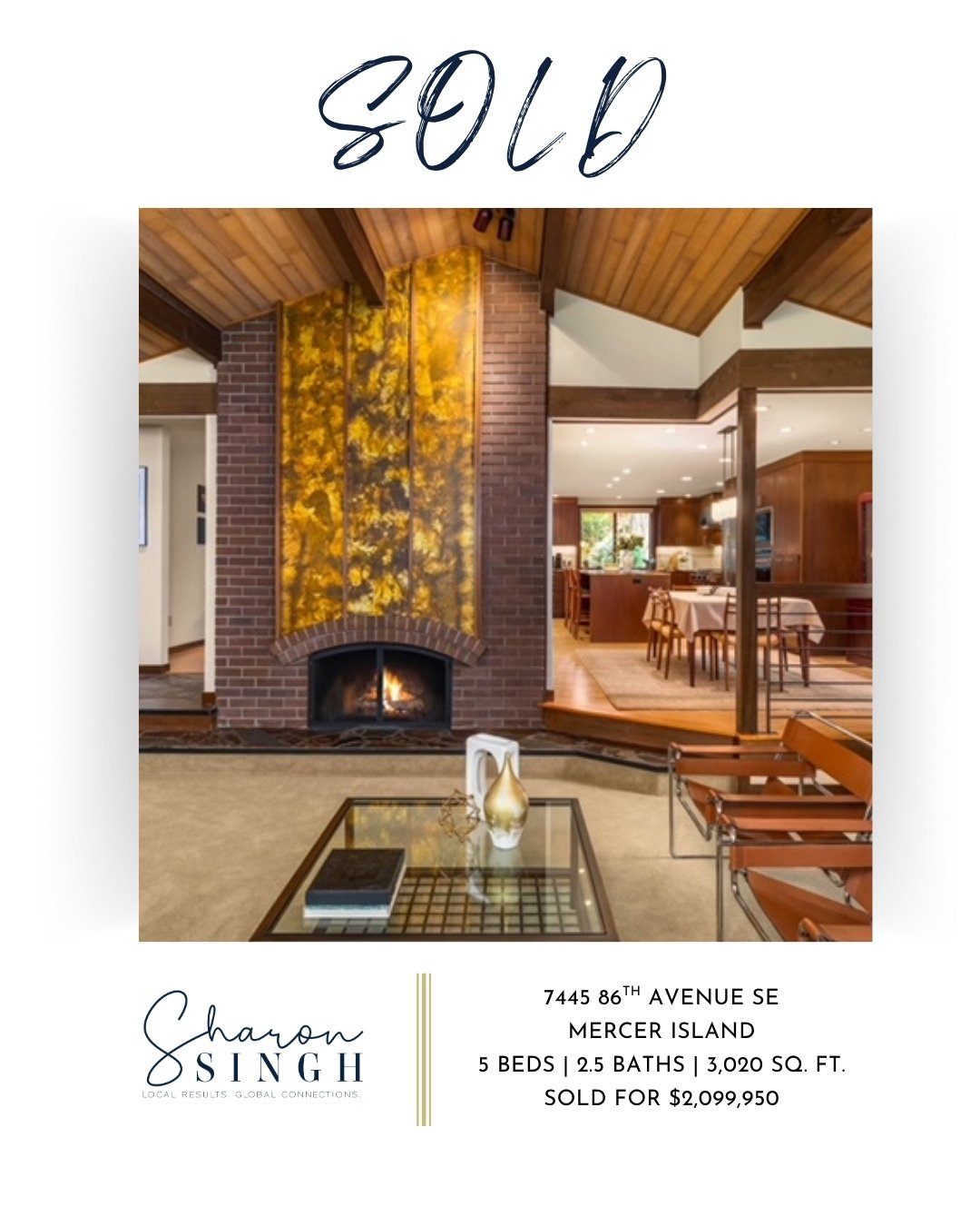 Some homes just feel right the moment you enter. This one was hitting the market for the first time, beautifully maintained, and ideally located in the heart of Mercer Island, so I knew it would move quickly. My clients felt immediately at home, we a